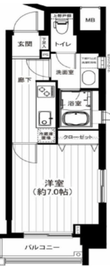 グランスイート東京 2階 間取り図