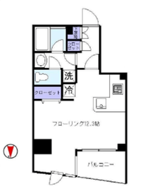 デュオスカーラ神楽坂タワー 8階 間取り図