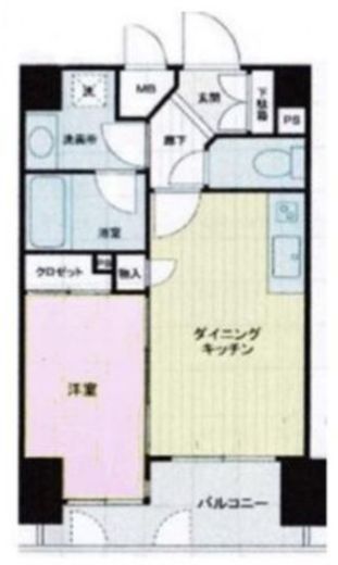 エクセルシオール渋谷 4階 間取り図
