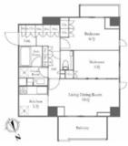 プラウド恵比寿 4階 間取り図