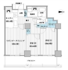ベルタワー 1806 間取り図