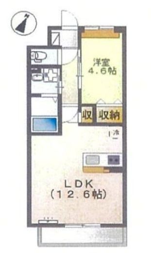 カルムメゾン目黒 403 間取り図