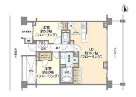 プラウド経堂コートテラス 2階 間取り図