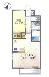 カルムメゾン目黒 205 間取り図