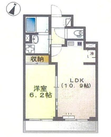 カルムメゾン目黒 202 間取り図