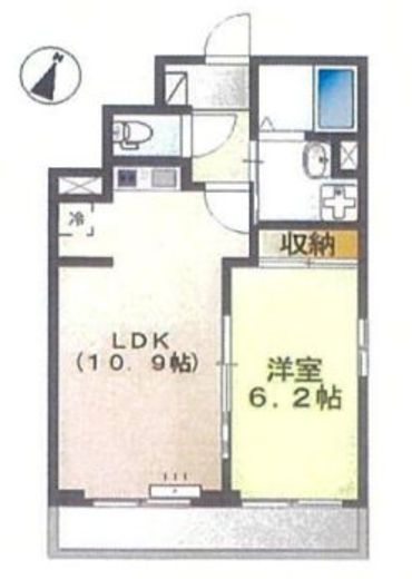 カルムメゾン目黒 101 間取り図