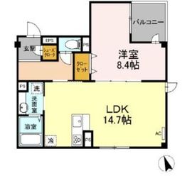 ルシエル恵比寿南 401 間取り図
