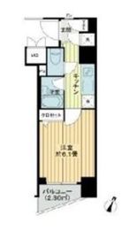パレステュディオ渋谷ウエスト 12階 間取り図