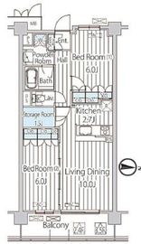フェールメゾン西大島 409 間取り図