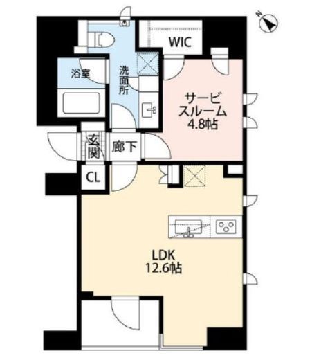 ピアース銀座8丁目 13階 間取り図