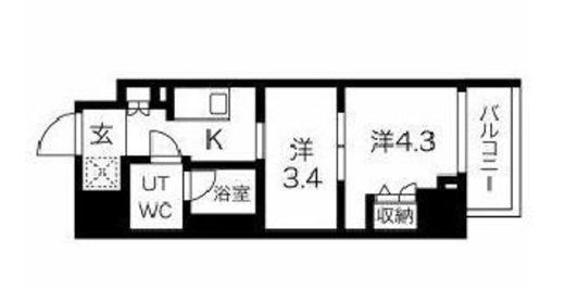 スパシエ蒲田グランドタワー 10階 間取り図