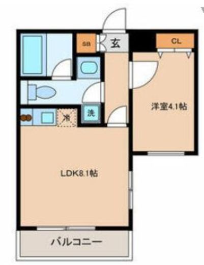 ミリアレジデンス桜新町 3階 間取り図