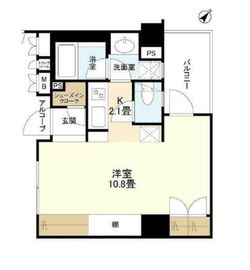 アルス勝どきコモーネ 8階 間取り図