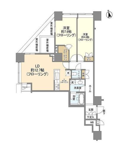 ザ・タワーズ台場 ウエスト 6階 間取り図