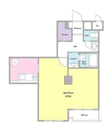 ベルファン西麻布 207 間取り図