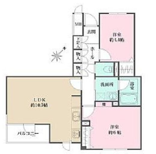 藤和シティコープ桜新町 3階 間取り図