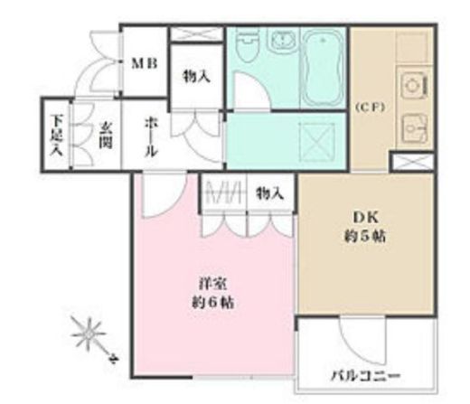 藤和シティコープ桜新町 1階 間取り図