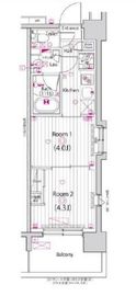 ガーラ・グランディ深川住吉 7階 間取り図
