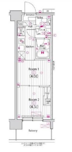 ガーラ・グランディ深川住吉 7階 間取り図