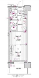 ガーラ・グランディ深川住吉 3階 間取り図