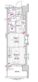 ガーラ・グランディ深川住吉 10階 間取り図