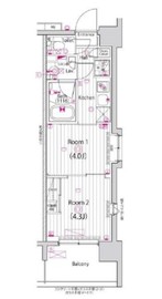 ガーラ・グランディ深川住吉 2階 間取り図