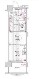 ガーラ・グランディ深川住吉 11階 間取り図