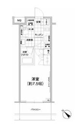 パークハビオ武蔵小山 1202 間取り図