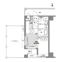 コンフォリア芝公園 501 間取り図