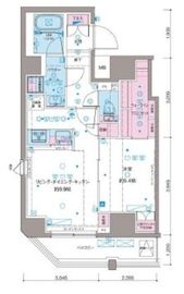 ガリシア新宿NorthⅡ 11階 間取り図