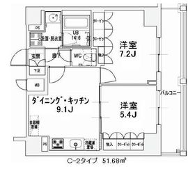 エスティメゾン王子 803 間取り図