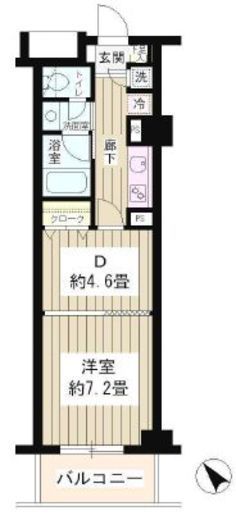 エステージ六義園 102 間取り図