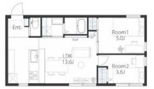 八雲レーベル 203 間取り図