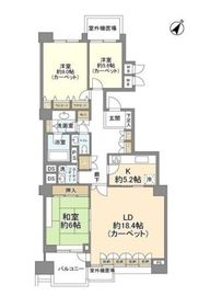 広尾ガーデンヒルズ 8階 間取り図