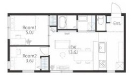 八雲レーベル 204 間取り図