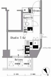 パークアクシス新板橋 E301 間取り図