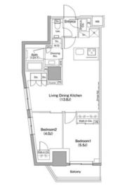 ザ・パークハビオ目黒桜邸 411 間取り図