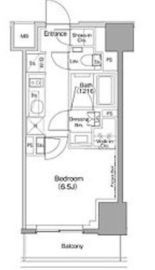 ザ・パークハビオ目黒桜邸 406 間取り図