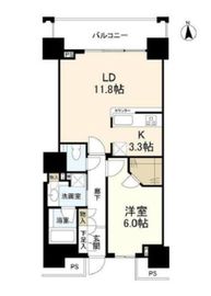 ベイクレストタワー 26階 間取り図