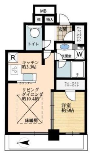 ザ・パークハウス晴海タワーズ クロノレジデンス 22階 間取り図