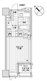 カスタリア銀座 403 間取り図