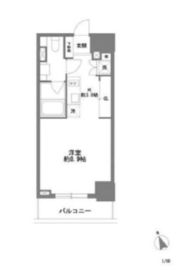 コスモグラシア清澄白河 402 間取り図
