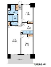 レジディア南千住 207 間取り図