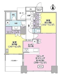 ワールドシティタワーズ キャピタルタワー 14階 間取り図