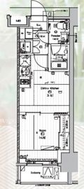 PREMIUM CUBE 亀戸 (プレミアムキューブ亀戸) 10階 間取り図
