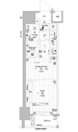 PREMIUM CUBE 亀戸 (プレミアムキューブ亀戸) 1階 間取り図