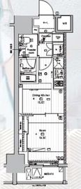 PREMIUM CUBE 亀戸 (プレミアムキューブ亀戸) 5階 間取り図