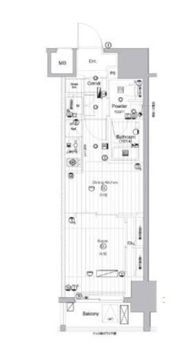 PREMIUM CUBE 亀戸 (プレミアムキューブ亀戸) 4階 間取り図