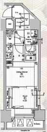 PREMIUM CUBE 亀戸 (プレミアムキューブ亀戸) 4階 間取り図