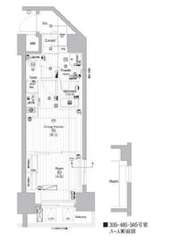 PREMIUM CUBE 亀戸 (プレミアムキューブ亀戸) 5階 間取り図